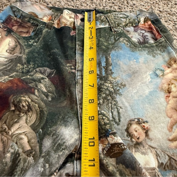 DOLLS KILL Current Mood DaVinci Inspired Skinny Pants Women’s Size Small - Picture 11 of 15